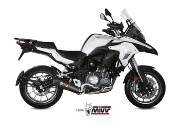 Mivv Oval Slip-On Exhaust for Benelli TRK 502